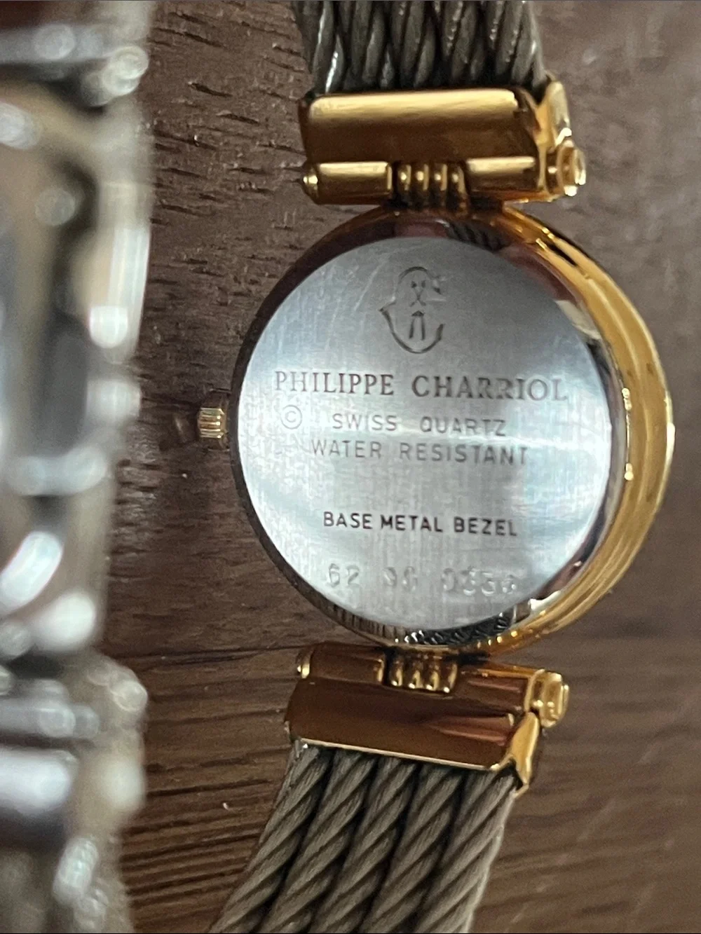 Charriol Two-Tone Gold Dial Cable Bracelet Watch